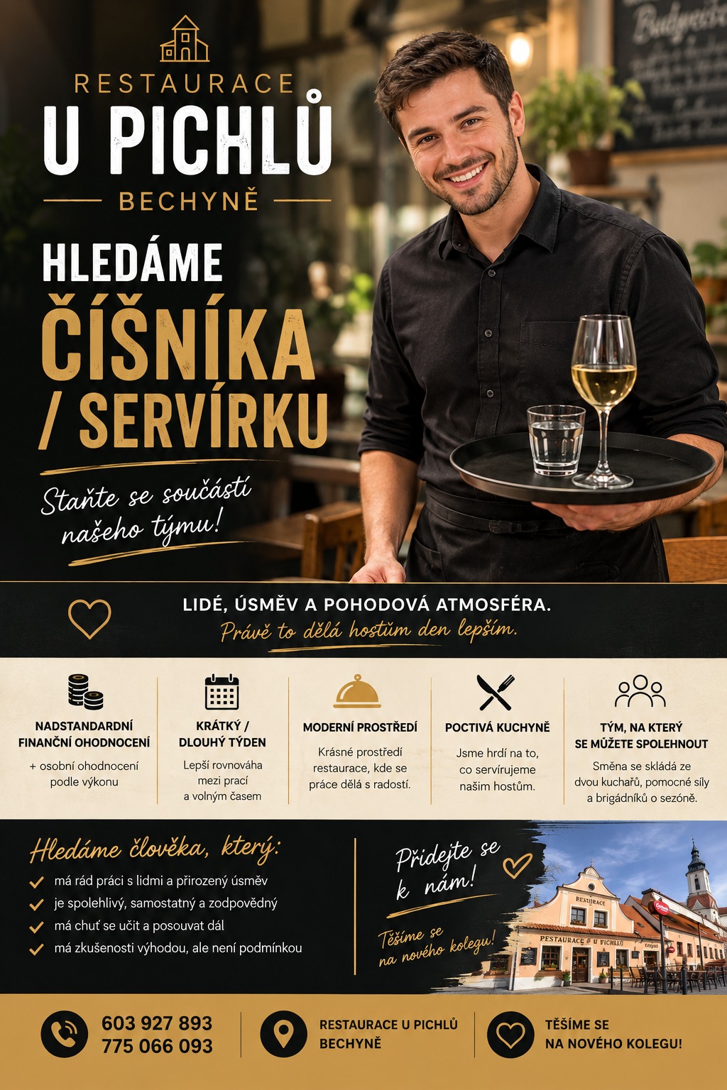 hledame cisnika serviru